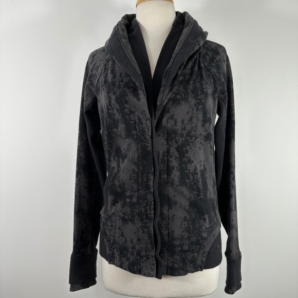 Lululemon To Class Jacket Sea Bed Black Deep Coal / Black w/Thumb Holes Sz 6 - Picture 3 of 15